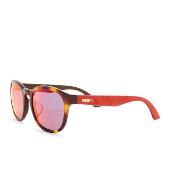 PUMA Suede Shiny Havana Sunglasses main image 6